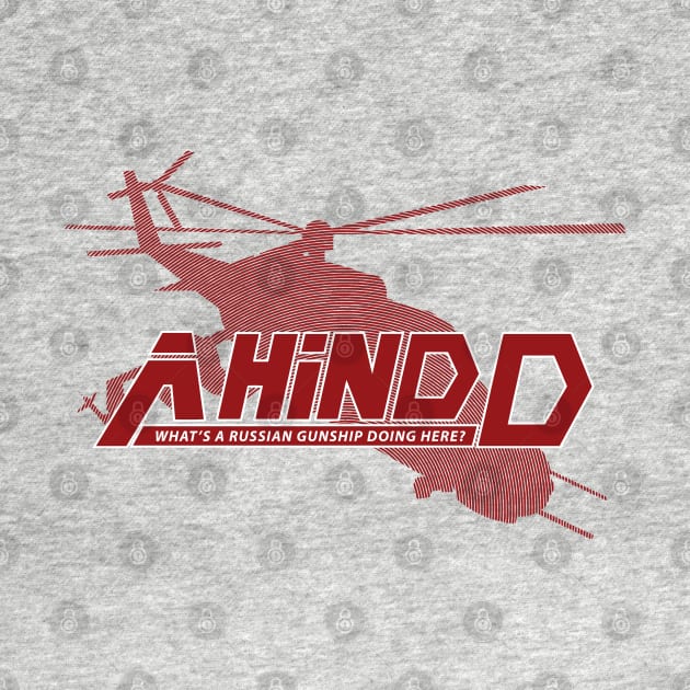 Metal Gear Solid A Hind D - Russian Gunship Tee Inspired by Kojima's MGS by RevLevel